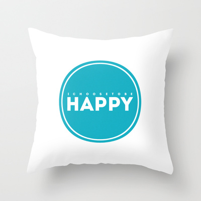 I choose to be happy pillow society6 LDS NEST