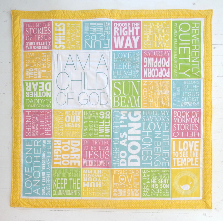 LDS NEST Primary Songs Sing • Along Quilt Panel