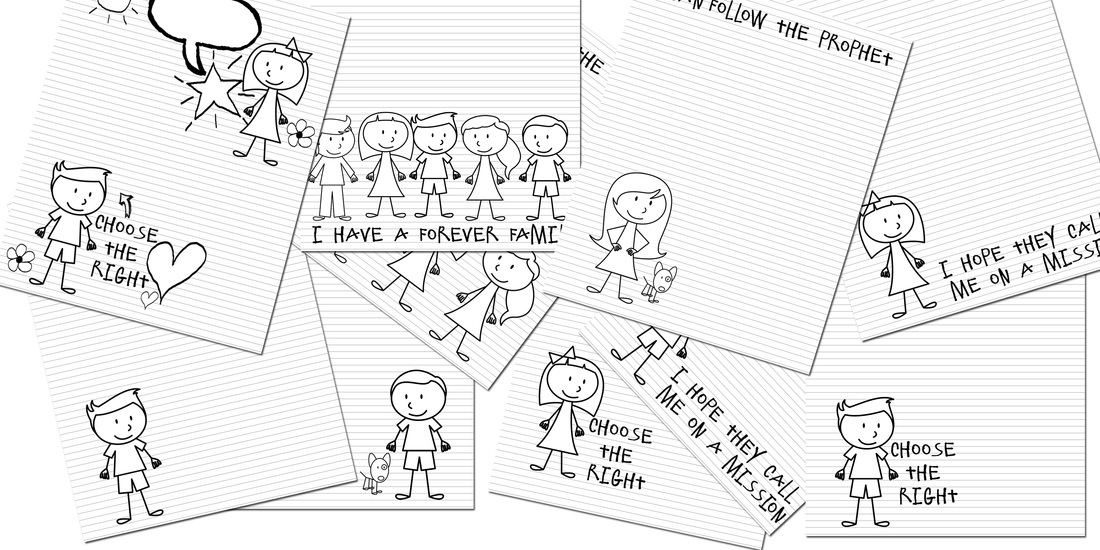 CUTE COLORING PAGES FOR GENERAL CONFERENCE from LDSNEST #ldsconf #lds