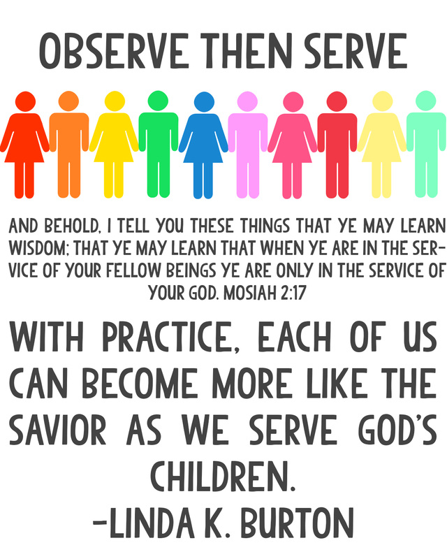 Come, Follow Me handouts for October-How can I be more Christlike in my service to others? Free download from LDS Nest #lds #ldsyw #ywidea #ldsteaching