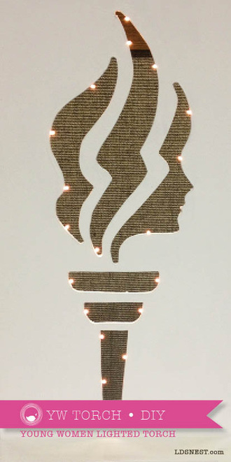 DIY • YW Lighted Torch #LDS #YW #LDSYW
