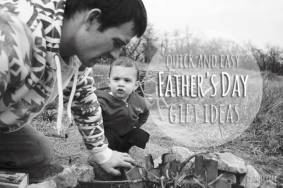 Quick and Easy Father's Day Gift Ideas. LDSNEST.COM 