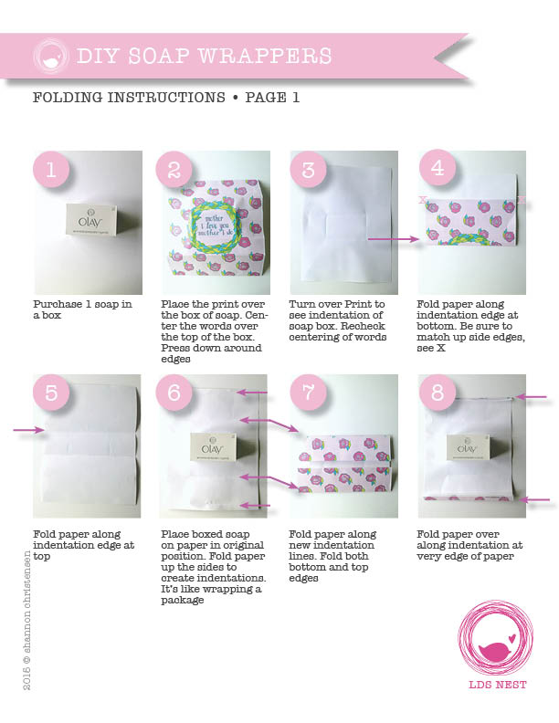 DIY Printable Soap Wrappers • Instructions