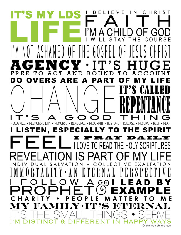 It's my LDS Life • © Shannon Christensen for LDS NEST